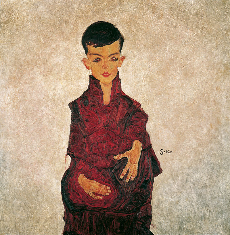 Egon Schiele (Austria 1890-1918) 'Portrait of a boy (Portrait of Herbert Rainer aged approximately six)' 1910