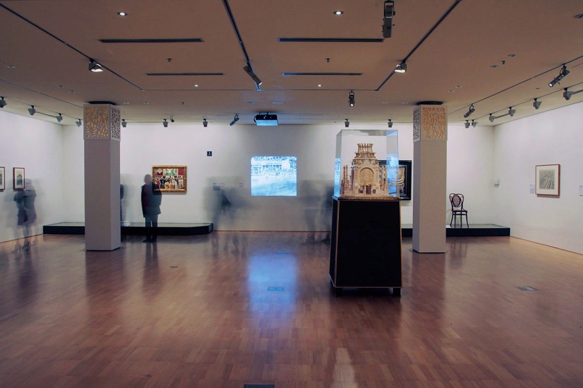 Installation view of first room of the exhibition 'Vienna - Art & Design' at the National Gallery of Victoria
