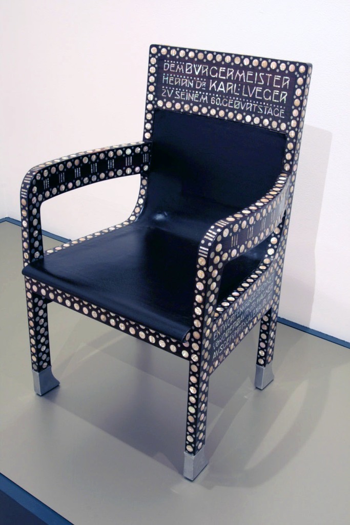 Otto Wagner (designer) Austria 1841–1918 Alexander Albert (manufacturer) Austria active c. 1904 'Chair for Dr Karl Lueger' 1904