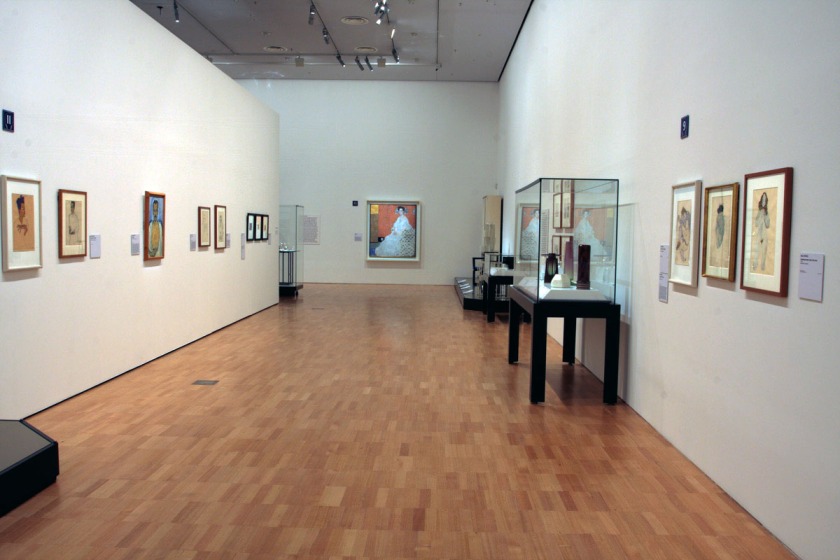 Installation view of room five of the exhibition 'Vienna - Art & Design' at the National Gallery of Victoria