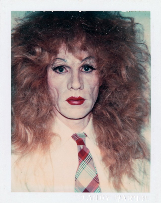 Andy Warhol (American, 1928-1987) 'Self-Portrait in Drag (Long Reddish-Brown Wig and Plaid Tie)' 1981/82