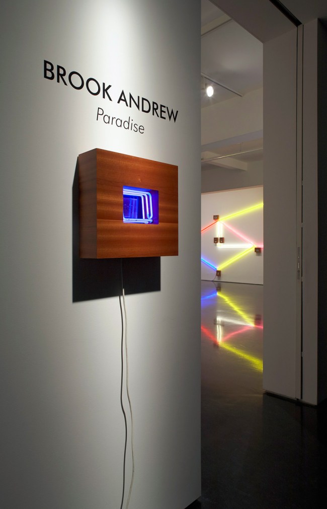 Brook Andrew 'Paradise' installation at Tolarno Galleries, Melbourne
