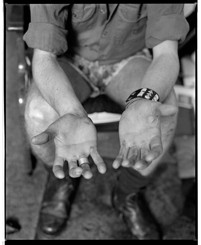 Marcus Bunyan (Australian, b. 1958) 'Fred's hands' 1991-1992