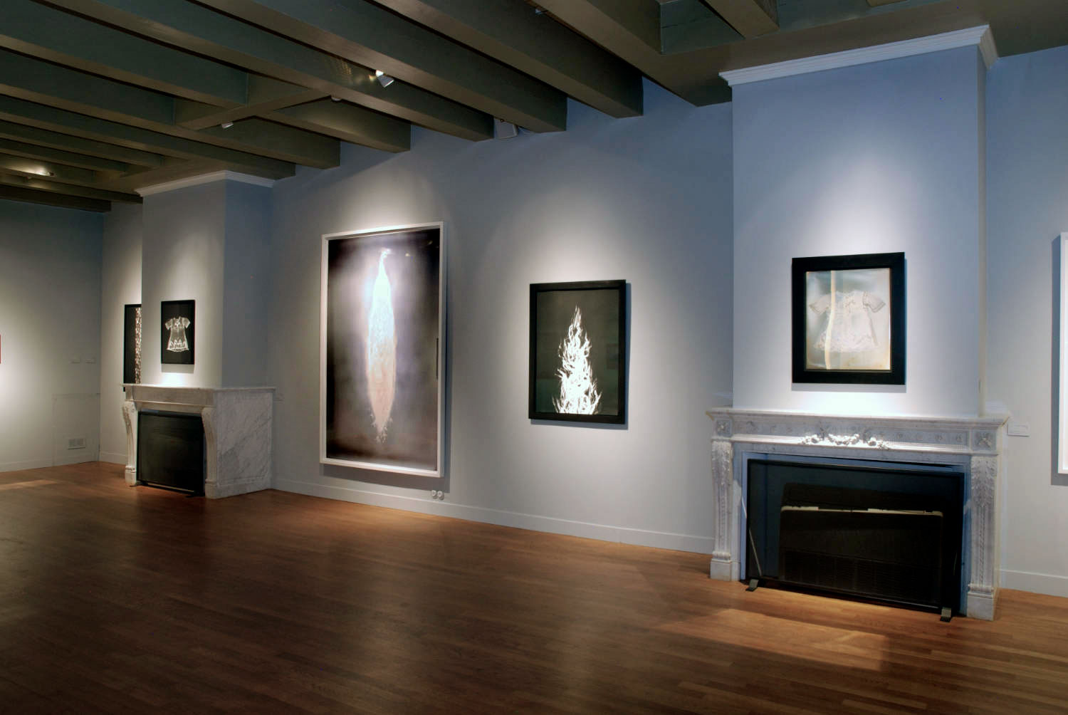 Installation view of the exhibition 'Adam Fuss A Survey of his Work: 1986/2010' at Huis Marseille Museum for Photography, Amsterdam showing at second right, 'Untitled' (1999) from the series 'My Ghost' Installation view of the exhibition 'Adam Fuss A Survey of his Work: 1986/2010' at Huis Marseille Museum for Photography, Amsterdam showing at second right, 'Untitled' (1999) from the series 'My Ghost'