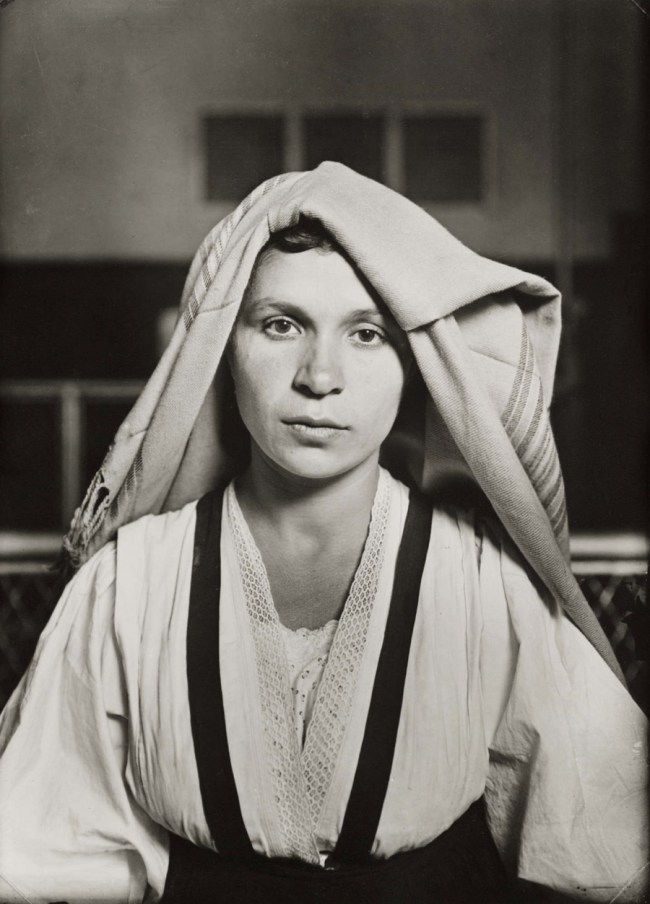 Lewis Hine (American, 1874-1940) 'Albanian woman Ellis Island' 1905