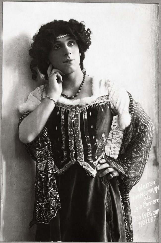 Paul Dubotzki (German, 1891-1969) 'Walter Himmelmann as the leading lady in Der Weg zur Holle ('The path to hell'). The theatre society founded by the Trial Bay internees' c. 1918