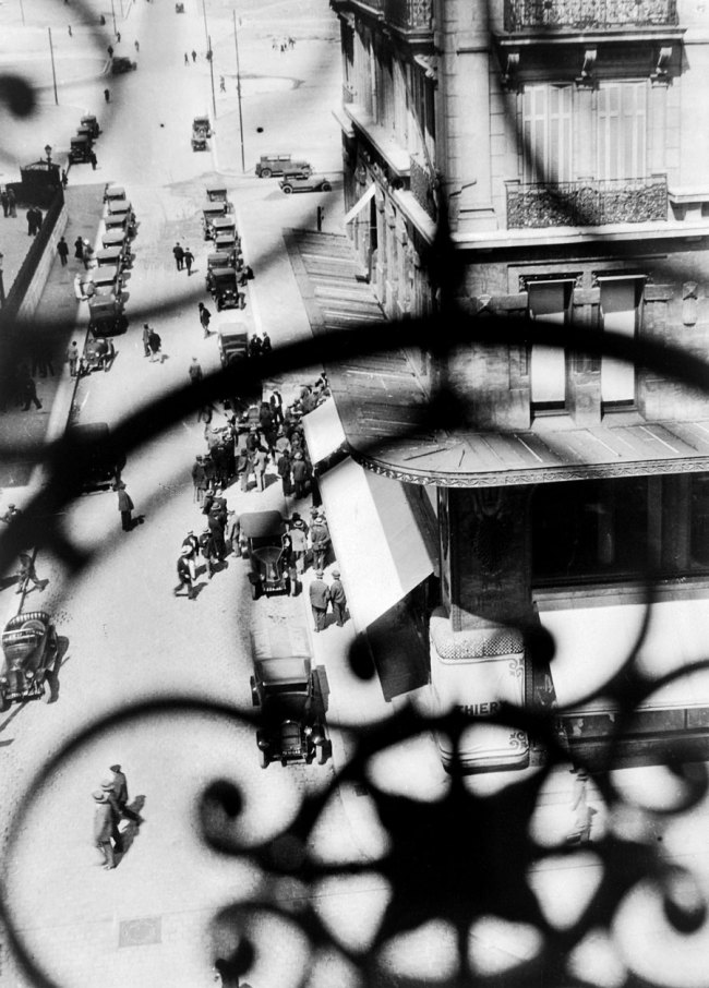 László Moholy-Nagy (Hungarian, 1895-1946) 'La Canebière Street, Marseilles - View Through the Balcony Grille' 1928