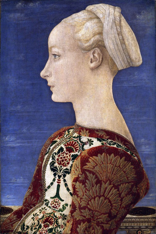 Antonio del Pollaiuolo (Italian, 1429-1498) 'Portrait of a Young Lady' c. 1465 