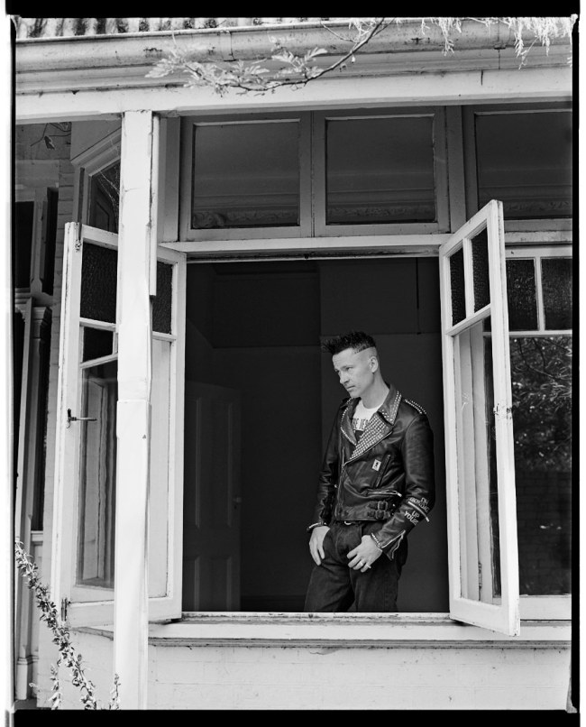 Marcus Bunyan (Australian, b. 1958) 'Marcus in his Punk Jacket, Punt Road, South Yarra' 1991-1992