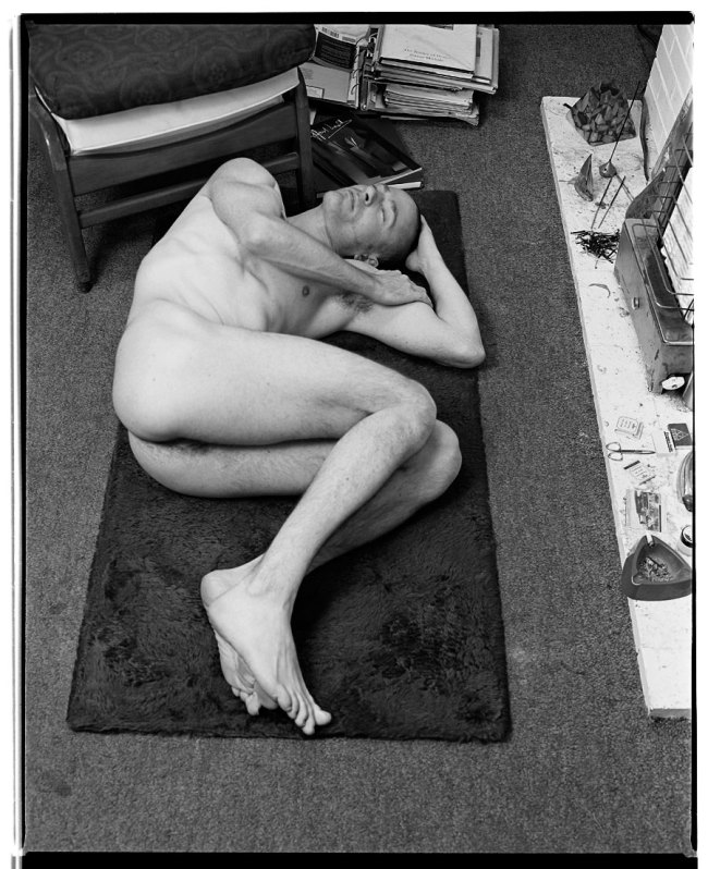 Marcus Bunyan (Australian, b. 1958) 'Nude on Floor (with Clifford Last)' 1992