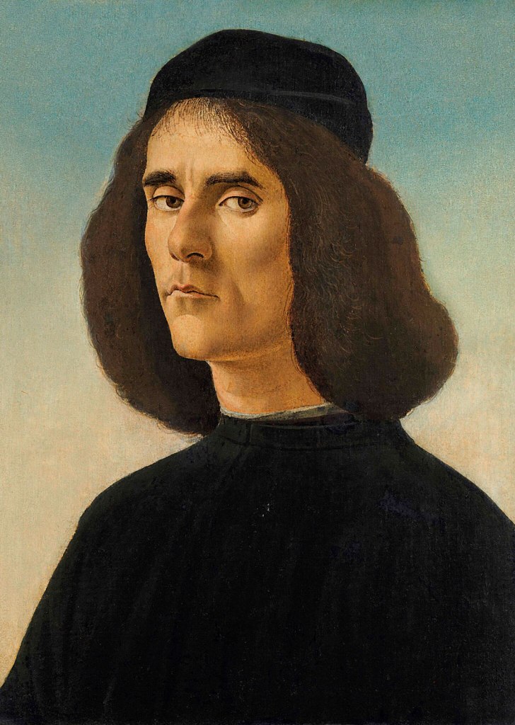 Sandro Botticelli (Italian, 1445-1510) 'Portrait of Michael Tarchaniota Marullus' 1497