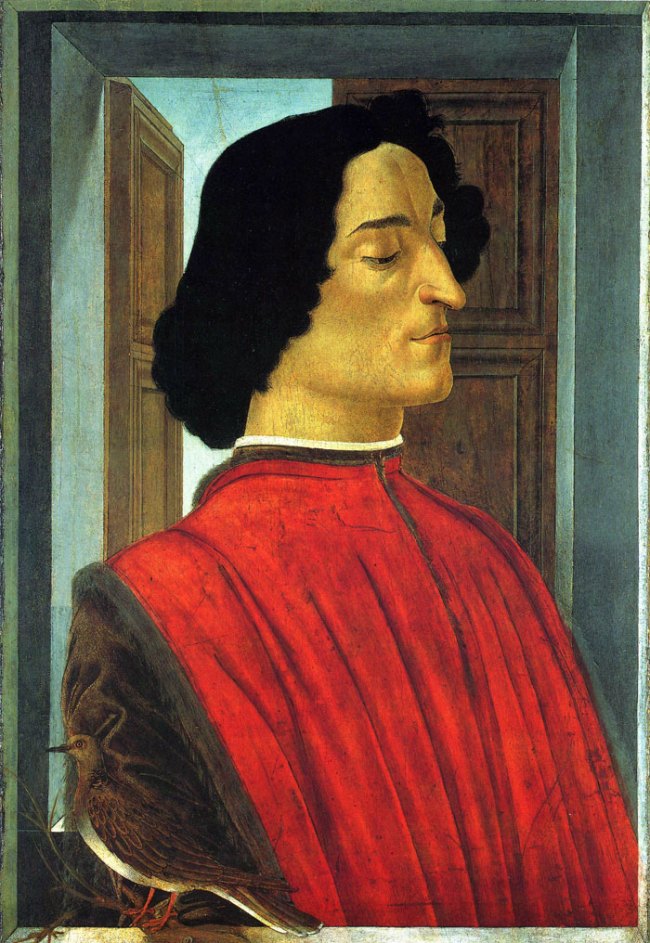 Sandro Botticelli (Italian, 1445-1520) 'Portrait of Giuliano de' Medici' c. 1478 