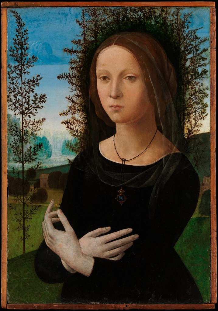 Lorenzo di Credi (Italian, 1459-1537) 'Portrait of a Young Woman' c. 1490s