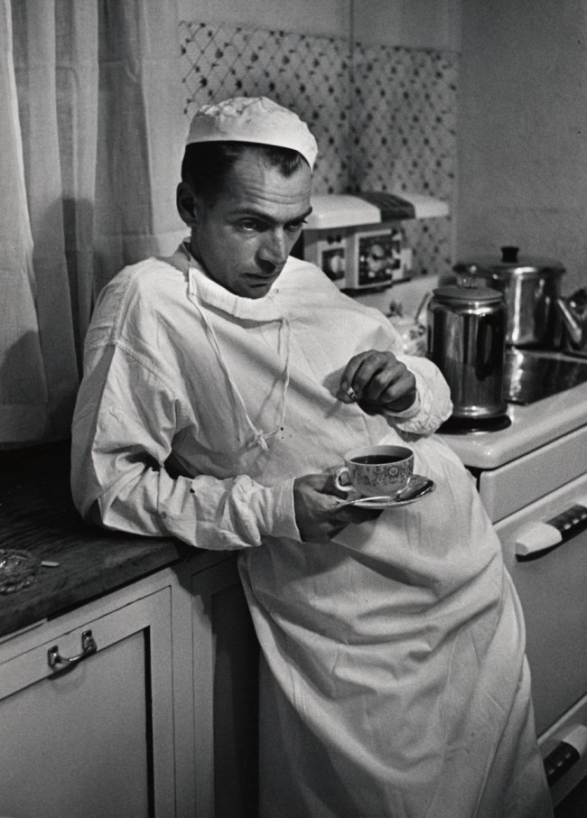 W. Eugene Smith (American, 1918-1978) 'Dr. Ernest Ceriani Following the Loss of a Mother and Child During Childbirth' 1948 