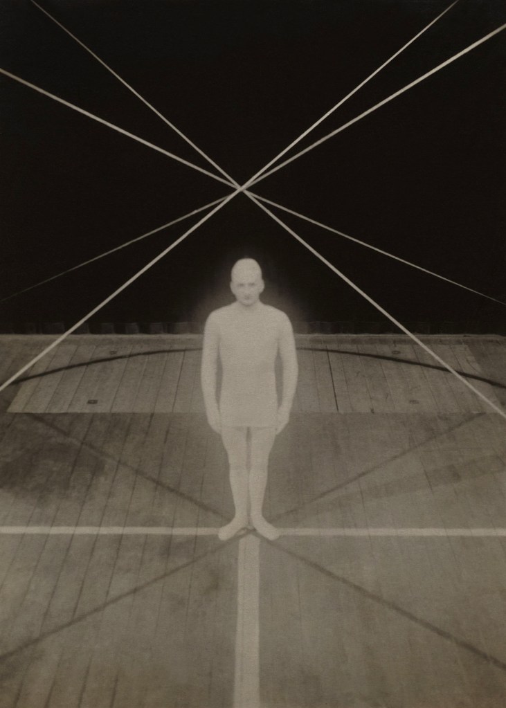 Irene Bayer (American, 1898-1991) 'No title (Man on stage)' c. 1927 from the exhibition 'The mad square: Modernity in German Art 1910-37' at The National Gallery of Victoria, Melbourne, November 2011 - March 2012