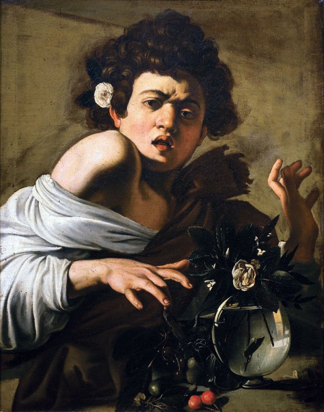 Michelangelo Merisi da Caravaggio (Italian, 1571-1610) 'Boy Bitten by a Lizard' 1594–1596 Michelangelo Merisi da Caravaggio (Italian, 1571-1610) 'Boy Bitten by a Lizard' 1594–1596