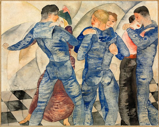 Charles Demuth (American, 1883-1935) 'Dancing Sailors' 1917 
