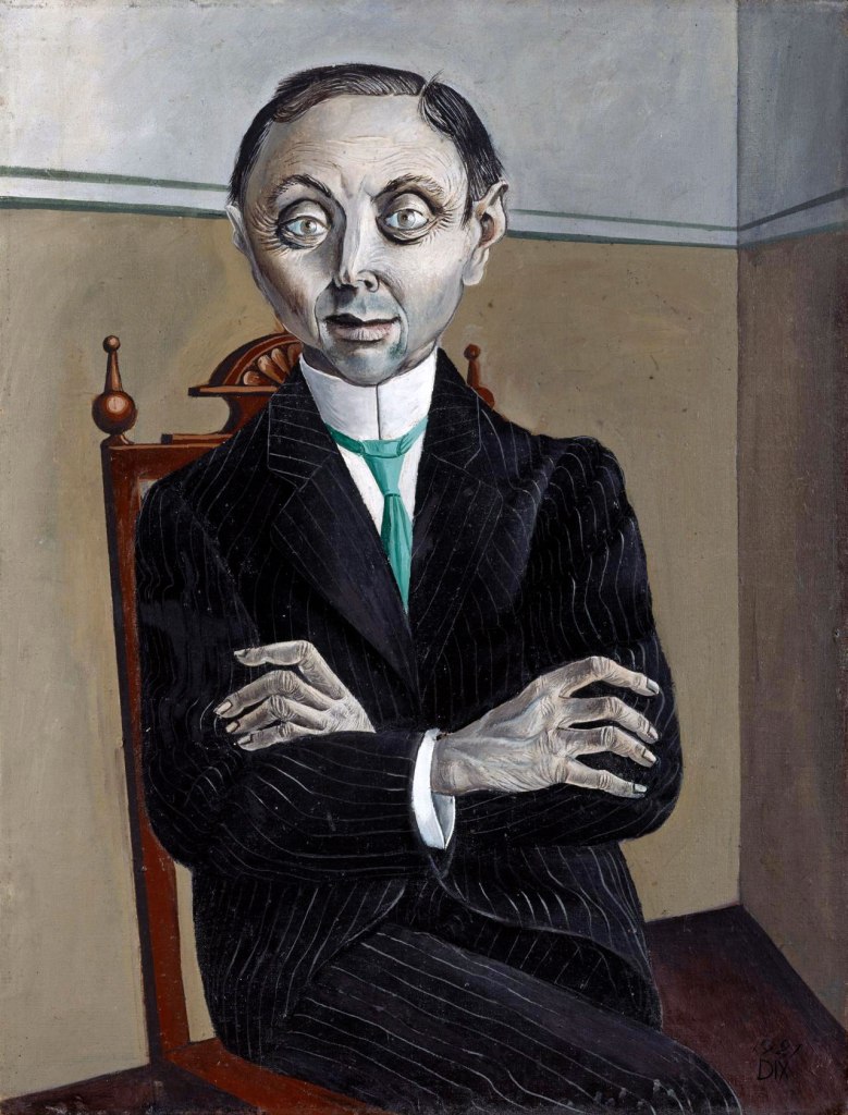 Otto Dix (German, 1891-1969) 'Dr Paul Ferdinand Schmidt' 1921