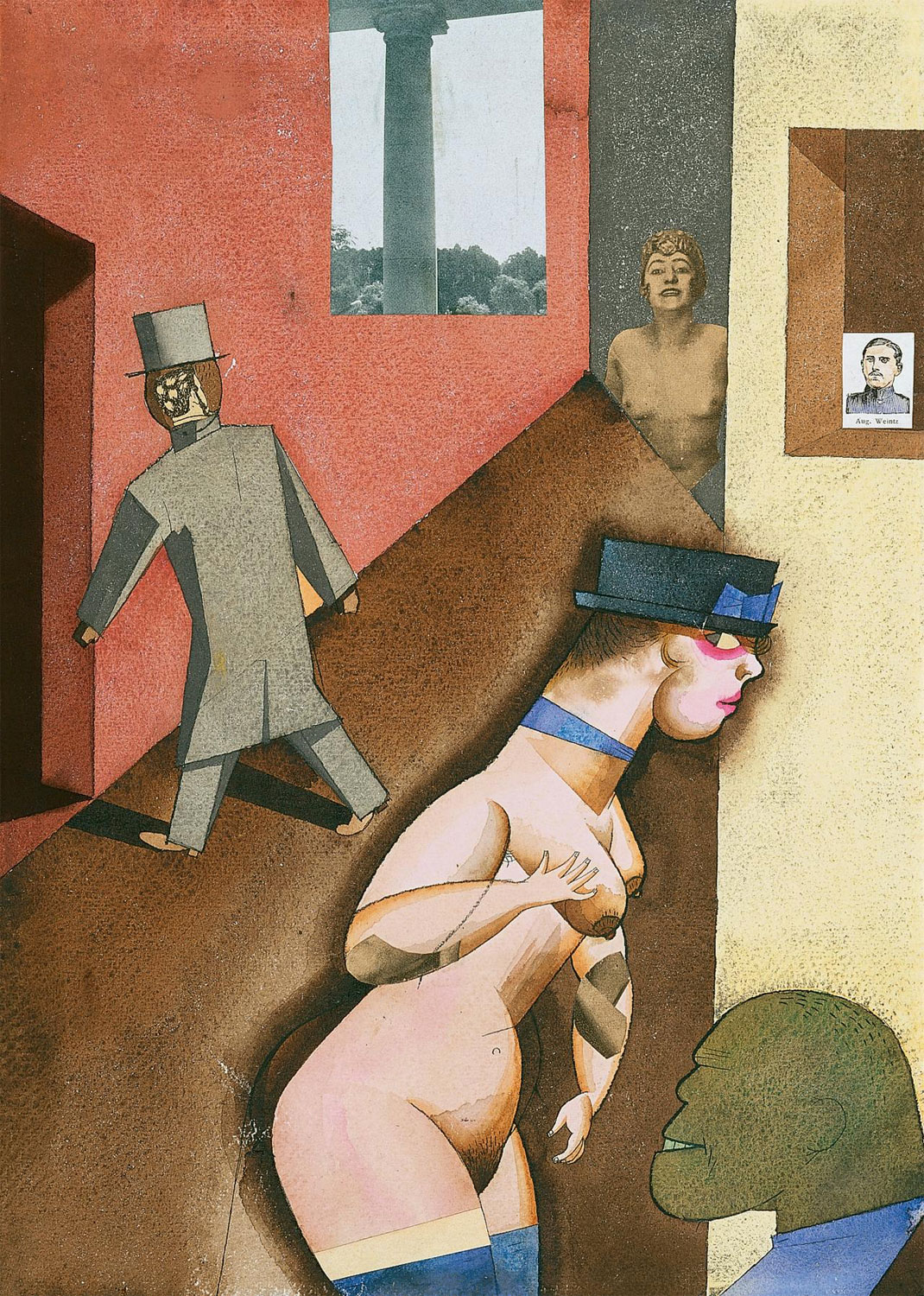 George Grosz (German, 1890-1945) 'Tatlinesque Diagram' 1920 George Grosz (German, 1890-1945) 'Tatlinesque Diagram' 1920