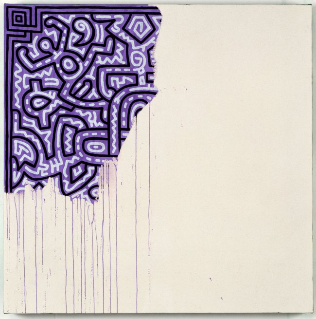 Keith Haring (American, 1958-1990). 'Unfinished Painting' 1989