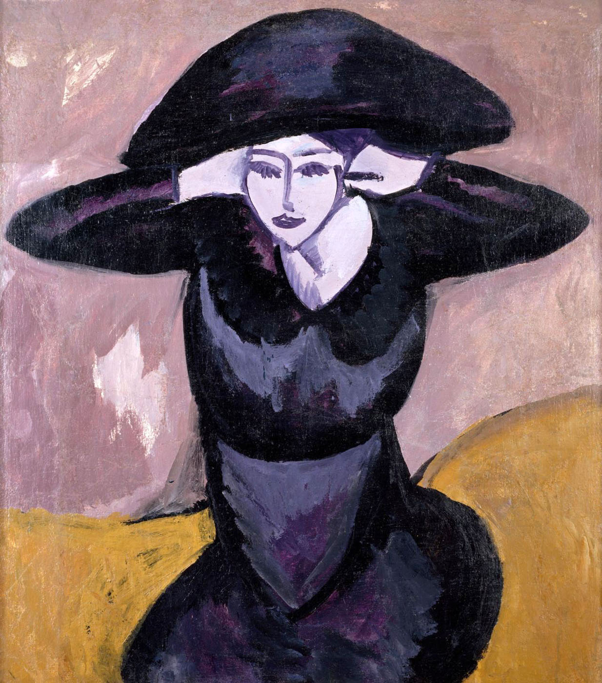 Ernst Ludwig Kirchner (German, 1880-1938) 'Woman in hat' 1911 Ernst Ludwig Kirchner (German, 1880-1938) 'Woman in hat' 1911