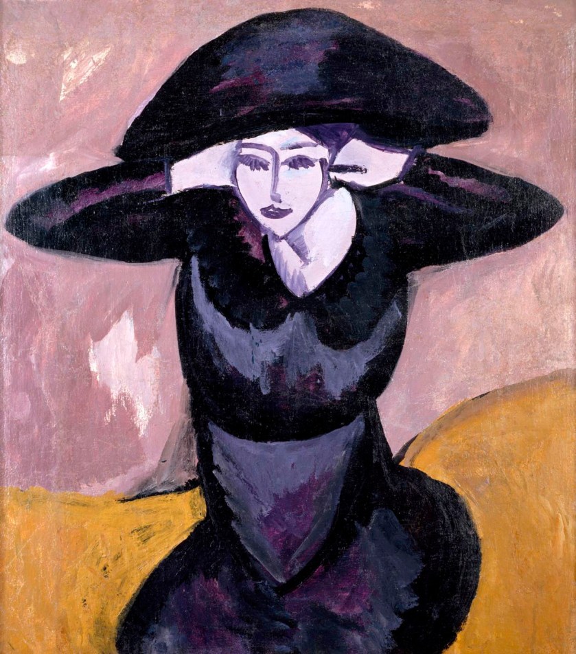 Ernst Ludwig Kirchner (German, 1880-1938) 'Woman in hat' 1911