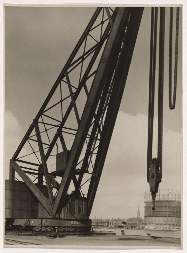 Albert Renger-Patzsch (American born Hungary, 1895-1946) 'Harbour with crane' c. 1927