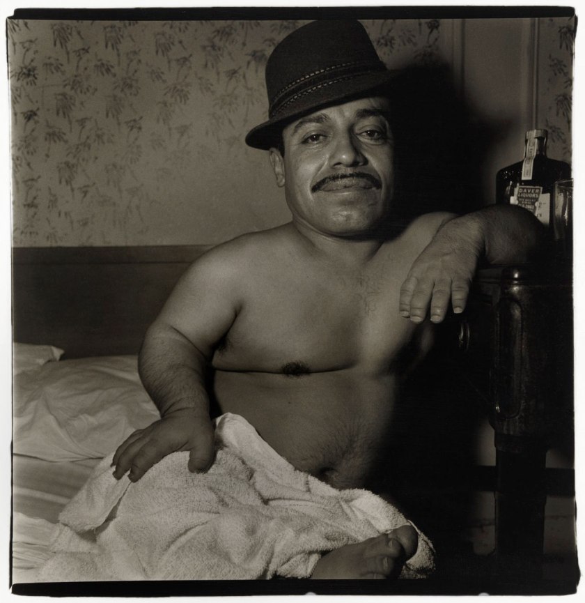 Diane Arbus (American, 1923-1971) 'Mexican Dwarf in his hotel room, N.YC., 1970' 1970