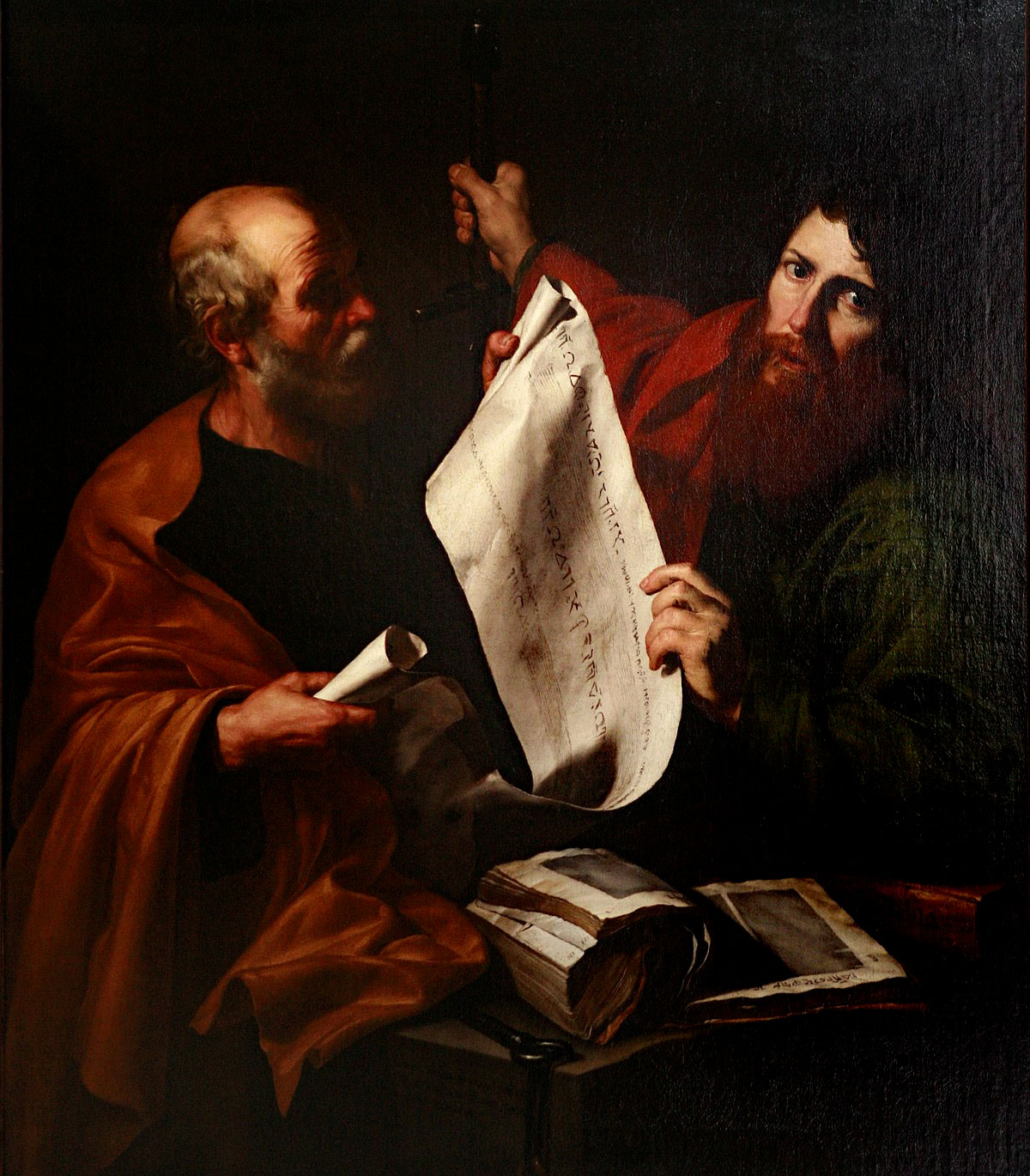 Jusepe de Ribera (Spanish, 1591-1652) 'Saints Peter and Paul' c. 1616 Jusepe de Ribera (Spanish, 1591-1652) 'Saints Peter and Paul' c. 1616