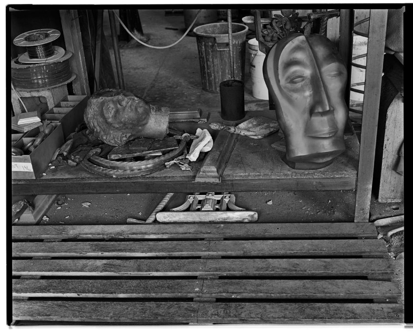 Marcus Bunyan. 'Bench and two faces' 1991