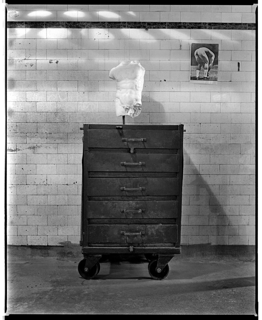 Marcus Bunyan. 'Two male torsos' 1991 from the series 'Objects, cars and places' 1991-1992