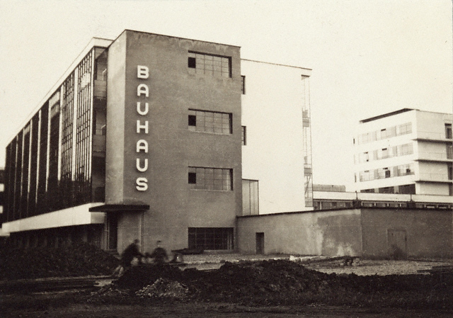 Lucia Moholy (British, born Czechoslovakia, 1894-1989) 'Untitled [Southern View of Newly Completed Bauhaus, Dessau]' 1926