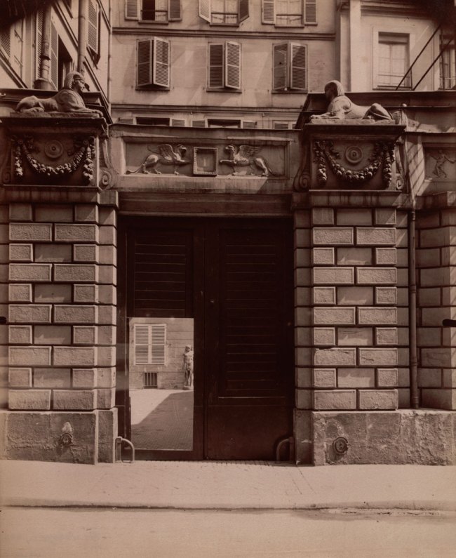 Eugène Atget (French, 1857-1927) 'Maison où Mourut Voltaire en 1778, 1 rue de Beaune' 1909