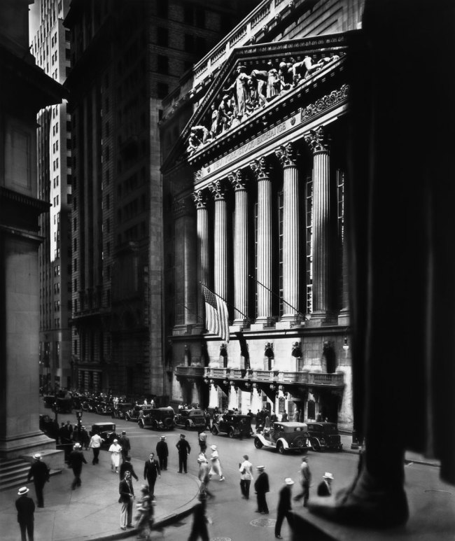 Berenice Abbott (American, 1898-1991) 'New York Stock Exchange, New York City' 1933 Berenice Abbott (American, 1898-1991) 'New York Stock Exchange, New York City' 1933