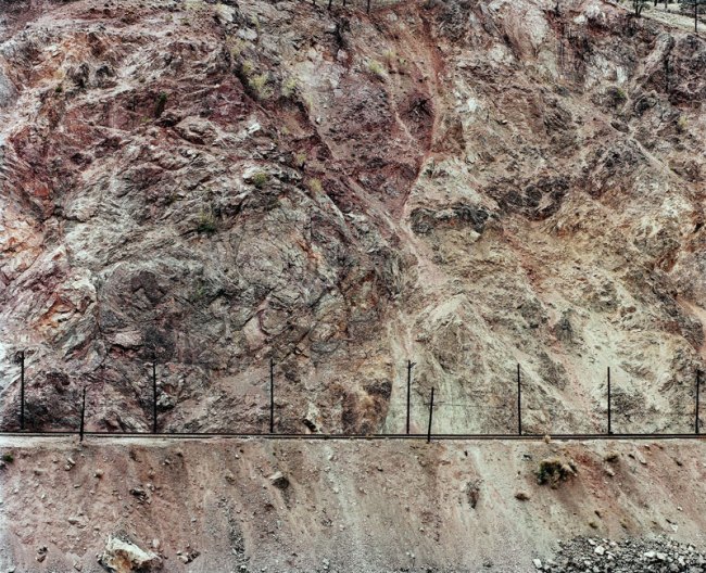 Edward Burtynsky (Canadian, b. 1955) 'C.N. Track, Thompson River #002, British Columbia' 1985