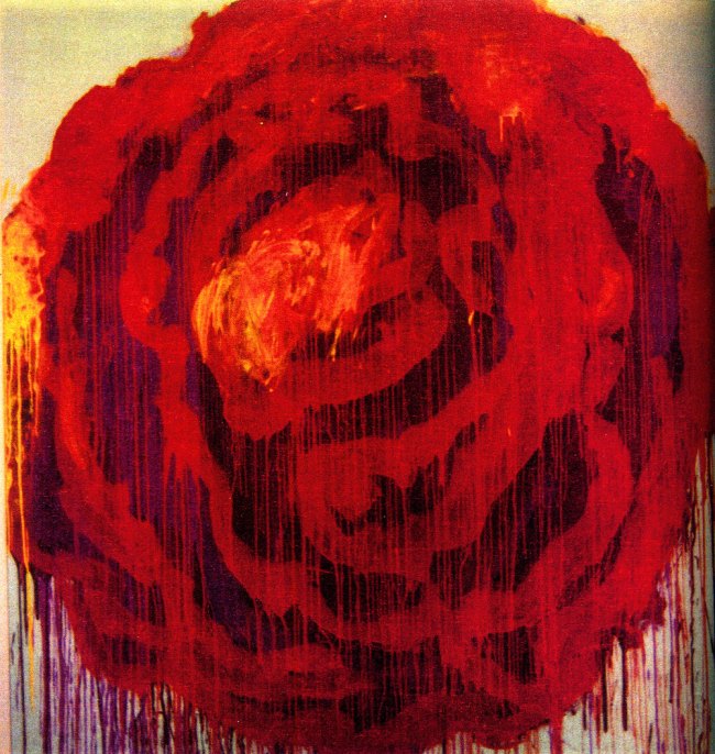 Cy Twombly (American, 1928-2011) 'Painting detail of Roses, Gaeta' 2009