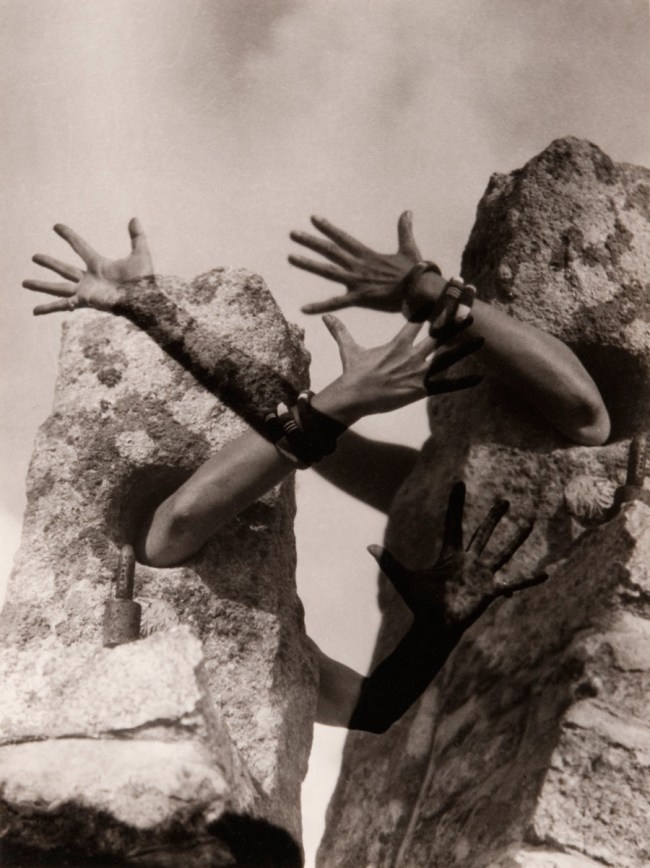 Claude Cahun (French, 1894-1954) 'Combat de pierres' 1931