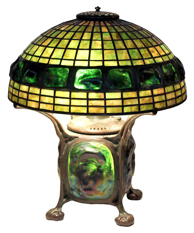 Tiffany Studios. 'Lamp with Turtleback Motif' Early 20th century. Collection of Dr. Byron Vreeland. Photo courtesy Christopher Martin