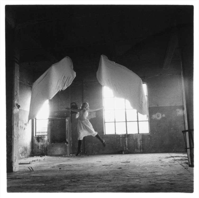 Francesca Woodman (American, 1958-1981) 'Untitled, Rome' (from the 'Angels' series) 1977 from the exhibition Exhibition: 'Francesca Woodman' at The Guggenheim Museum, New York, March - June, 2012