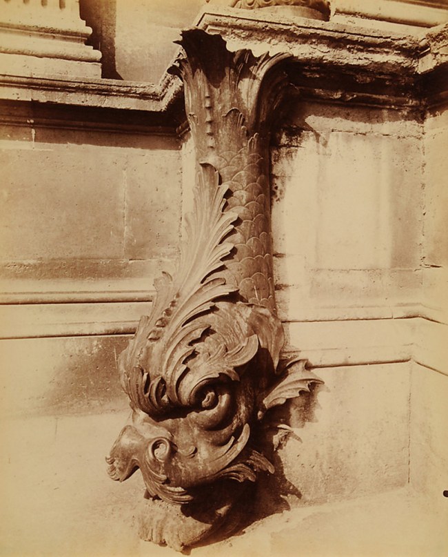 Eugène Atget (French, 1857-1927) 'Gargouille, cour du Louvre' 1902