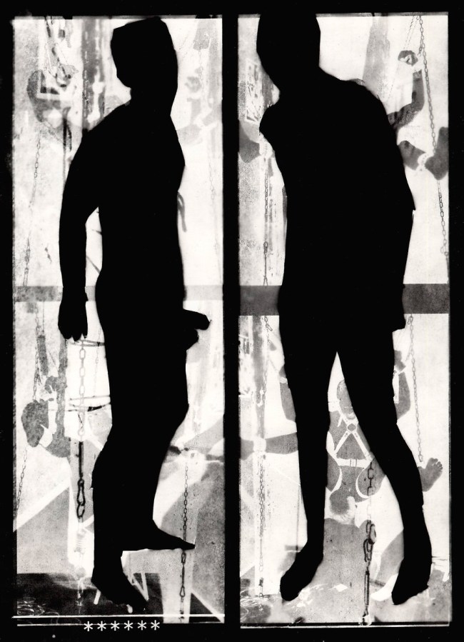 Mark Morrisroe (American, 1959-1989) 'Untitled [Two Men in Silhouette]' c. 1987