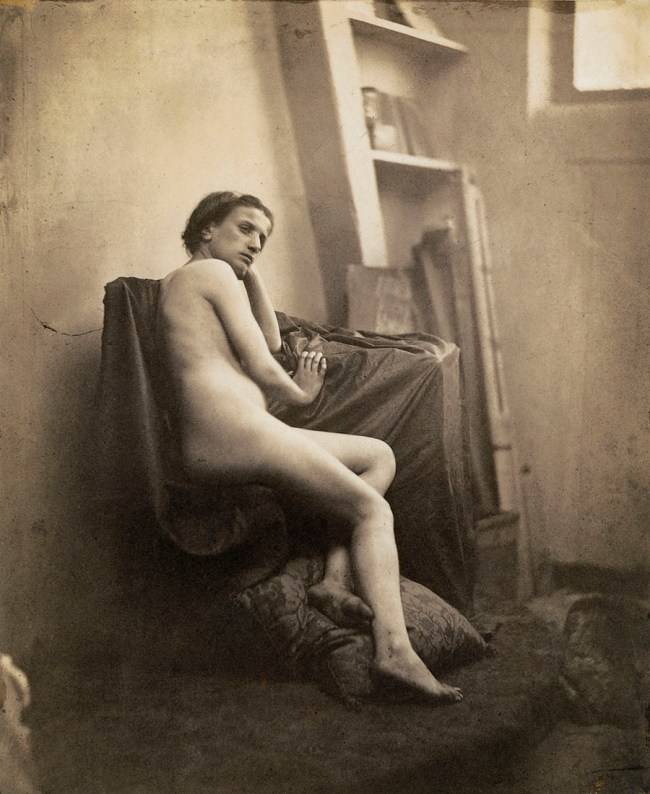 Franck-François-Genès Chauvassaignes (French, 1831 - after 1900) 'Untitled [Female Nude in Studio]' 1856-1859