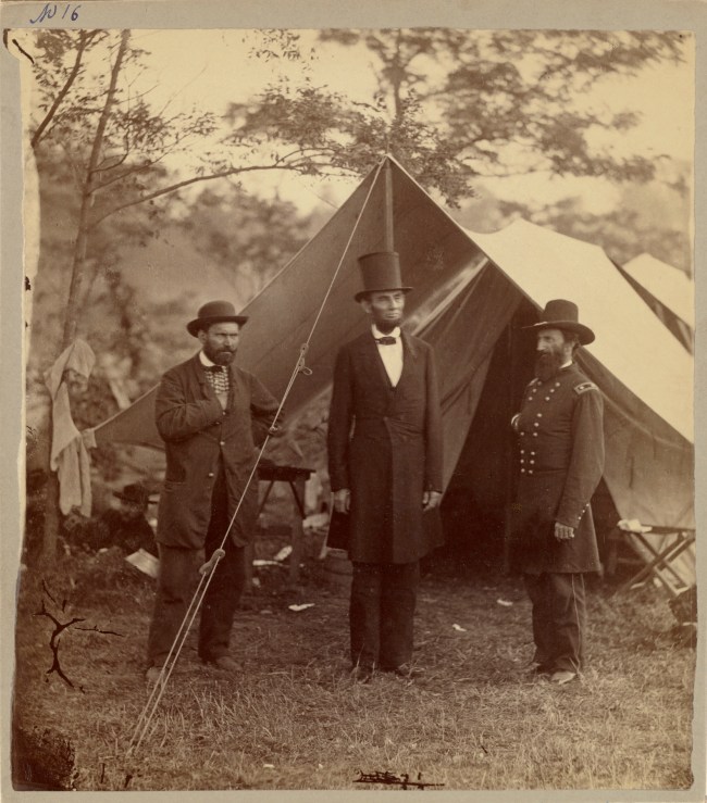 Alexander Gardner (American born Scotland, 1821-1882) 'President Lincoln, United States Headquarters, Army of the Potomac, near Antietam, October 4, 1862' Alexander Gardner (American born Scotland, 1821-1882) 'President Lincoln, United States Headquarters, Army of the Potomac, near Antietam, October 4, 1862'