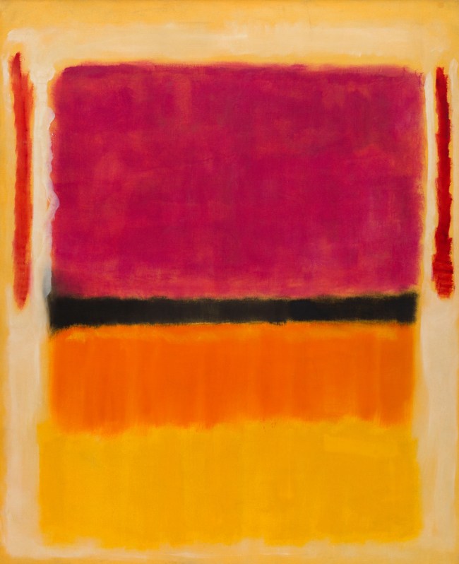 Mark Rothko  (American, 1903-1970)  'Untitled (Violet, Black, Orange, Yellow on White and Red)' 1949 