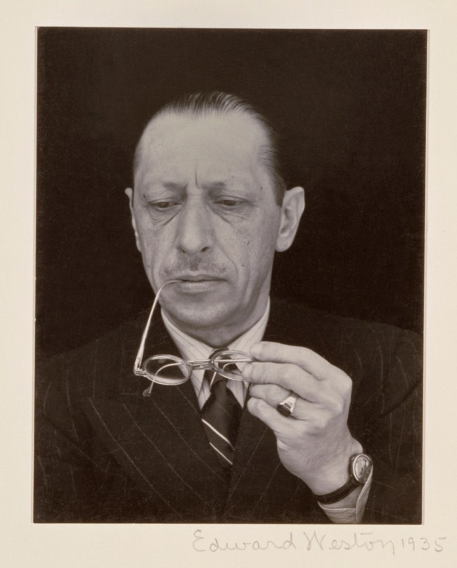 Edward Weston (American, 1889-1958) 'Igor Stravinsky' 1935 Edward Weston (American, 1889-1958) 'Igor Stravinsky' 1935