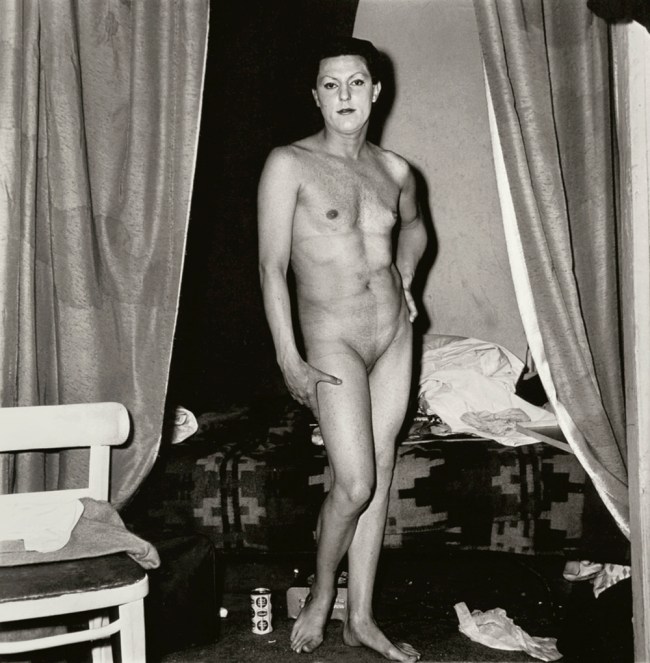 Diane Arbus (American, 1923-1971) 'A naked man being a woman, N.Y.C.' 1968