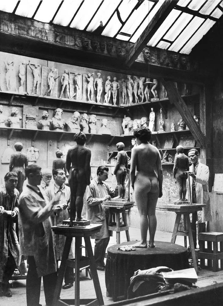 Brassaï (French born Romania, Brasov 1899 - 1984 Côte d'Azur) 'L'Académie Julian' 1931, printed 1950s Brassaï (French born Romania, Brasov 1899 - 1984 Côte d'Azur) 'L'Académie Julian' 1931, printed 1950s