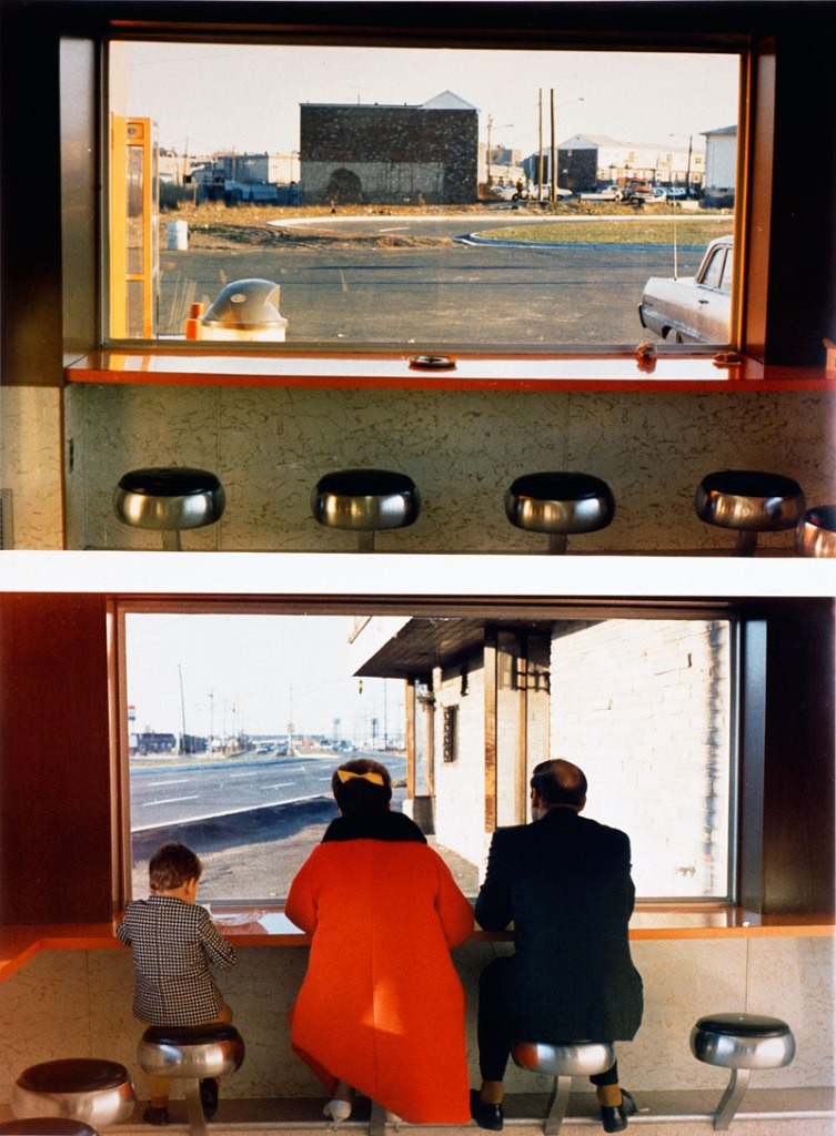 Dan Graham. 'View Interior, New Highway Restaurant, Jersey City, N.J.,' (detail) 1967