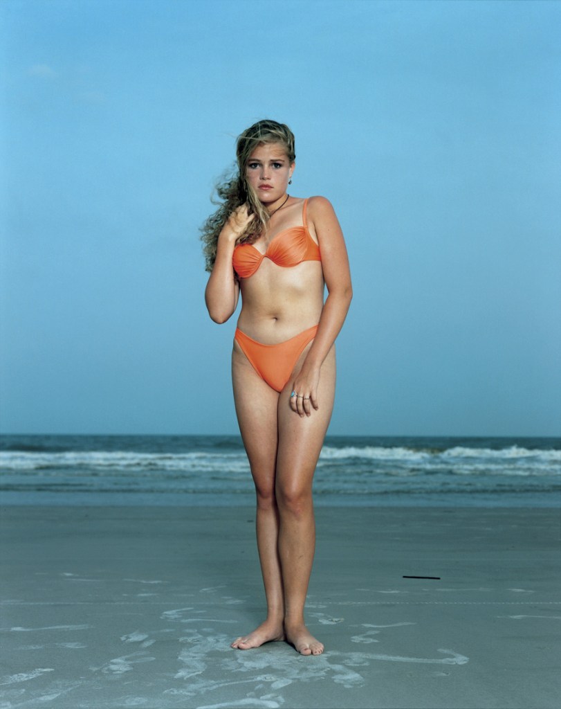 Rineke Dijkstra (Dutch, b. 1959) 'Hilton Head Island, S.C., USA, June 24, 1992' 1992 from the exhibition 'Rineke Dijkstra: A Retrospective' at the Solomon R. Guggenheim Museum, New York, June - October, 2012
