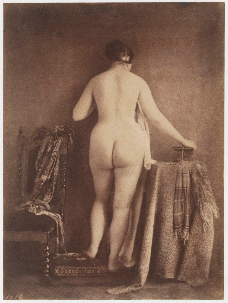 Julien Vallou de Villeneuve (French, 1795-1866) '[Standing Female Nude]' c. 1853